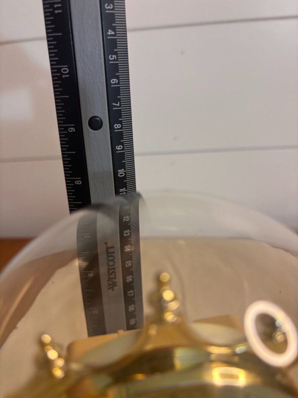 VTG Concordia Quartz Rotating Pendulum Anniversary Dome Clock w/Gold Tone Base - Picture 8 of 12